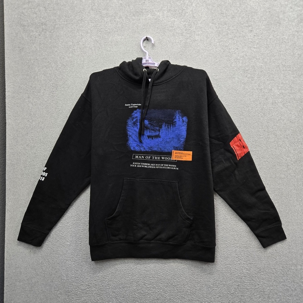 Justin Timberlake Men Hoodie XL Black Tour Concert Man Of The Woods 2018